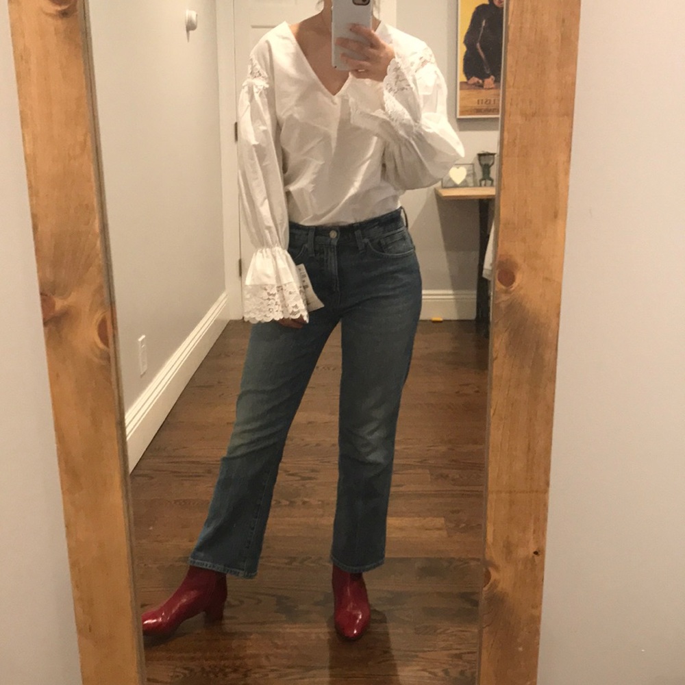 White blouse from Zara